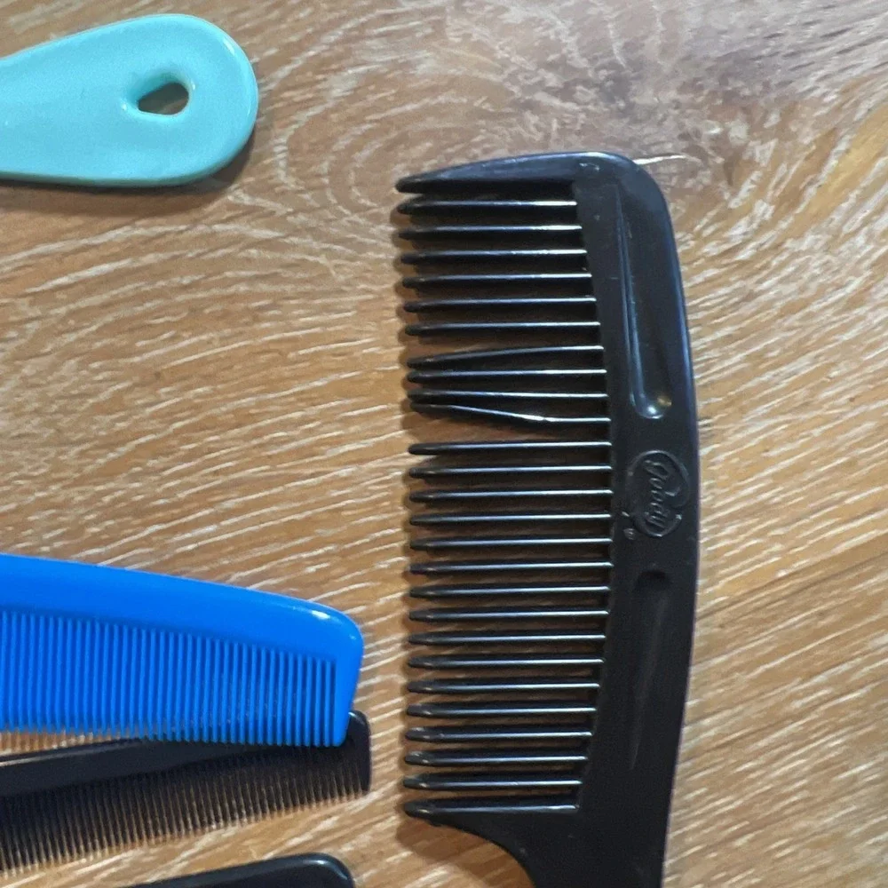 Lot of 10 Vintage Combs Hair Care‎ Unbreakable USA Goody